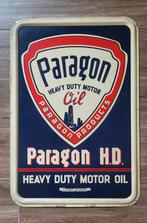 Blikken reclamebord Paragon Motor Oil., Ophalen of Verzenden, Zo goed als nieuw, Reclamebord