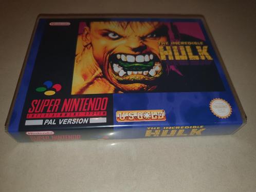 The Incredible Hulk SNES Game Case, Games en Spelcomputers, Games | Nintendo Super NES, Zo goed als nieuw, Verzenden