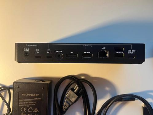 i-tec USB-C/Thunderbolt KVM Docking station Dual Display + P, Computers en Software, Dockingstations, Zo goed als nieuw, Docking station