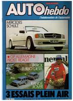 Auto hebdo nr432 (08/84) Mercedes Schulz, Patrol Turbo Range, Gelezen, Ophalen of Verzenden, Collectif, Mercedes