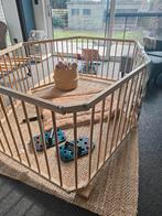 Inklapbare XL hout grondbox/baby playpen – 7,2 m2 omtrek, Enlèvement, Comme neuf, Autres formes
