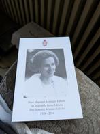 K.Fabiola bidprentje, Verzamelen, Koningshuis en Royalty, Ophalen of Verzenden, Zo goed als nieuw, Kaart, Foto of Prent