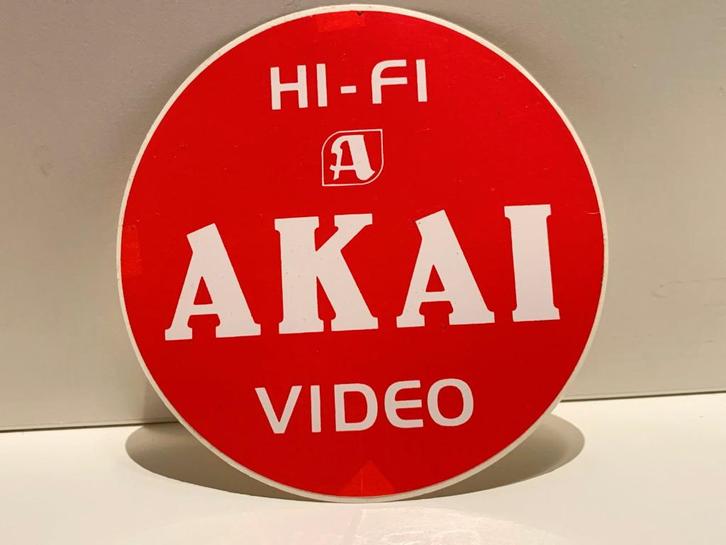 Sticker AKAI hifi - video, Verzamelen, Stickers, Zo goed als nieuw, Ophalen of Verzenden