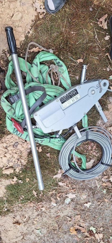 Tirfor of stalen trekkabelapparaat, Doe-het-zelf en Bouw, Elektriciteit en Kabels, Gebruikt, Kabel of Snoer, Ophalen