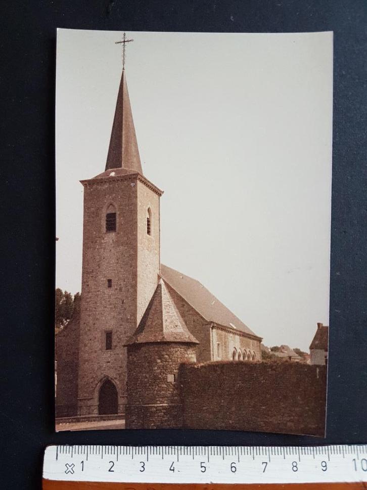 Foto Kerk Thy-le-Chateau ( Walcourt ), Verzamelen, Foto's en Prenten, Gebruikt, Foto, Gebouw, 1980 tot heden, Ophalen of Verzenden