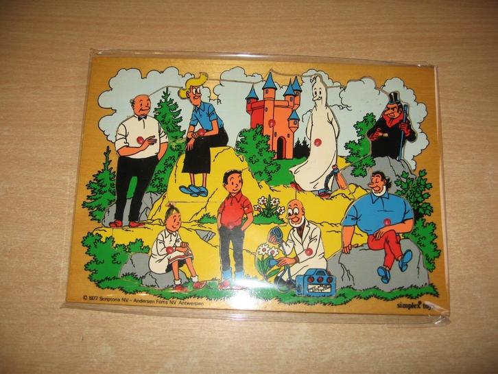 Suske en Wiske : Houten puzzel - Simplex Toys uit 1977., Boeken, Stripverhalen, Gelezen, Eén stripboek, Ophalen of Verzenden