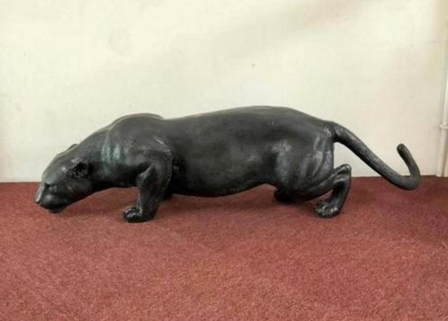 Zeer groot puma/panter design beeld (130x30cm) uit resin, Antiek en Kunst, Kunst | Designobjecten, Ophalen
