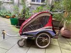 Thule Chariot 2-zits kinderfietskar, Fietsen en Brommers, Fietsaccessoires | Aanhangwagens en Karren, 20 tot 40 kg, Vering, Gebruikt