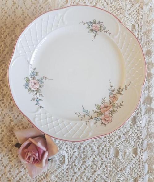 6 Gebaksbordjes Villeroy & Boch Rosette, Huis en Inrichting, Keuken | Servies, Gebruikt, Bord(en), Overige stijlen, Porselein