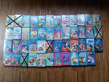 Lot Disneyfilms op VHS (42 stuks) beschikbaar voor biedingen