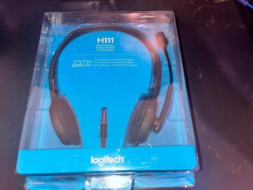 Casque Logitech H111 avec micro – Stéréo, Jack 3,5mm, idéal, Computers en Software, Headsets, Nieuw, On-ear, Bedraad, Ophalen of Verzenden