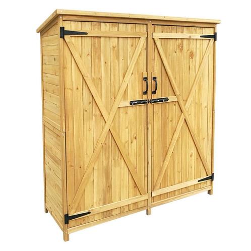 Houten tuinkast XXL | 135 x 50 x 152 cm, Tuin en Terras, Tuinmeubel-accessoires, Nieuw, Ophalen of Verzenden