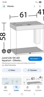 Aquarium 120liter Lido, Ophalen, Gebruikt