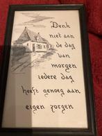 Kader met spreuk, Ophalen, Zo goed als nieuw