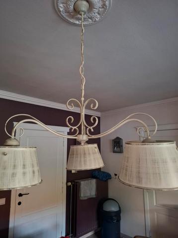 landelijke luster, Huis en Inrichting, Lampen | Kroonluchters, Ophalen, Zo goed als nieuw