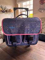 Grote boekentas Kickers, blauw paars en roos, met katjes, Handtassen en Accessoires, Tassen | Schooltassen, Ophalen, Blauw, Aktetas of Boekentas