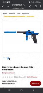 dangerous power fusion elite paintbal gun in koffer, Sport en Fitness, Ophalen, Zo goed als nieuw