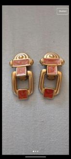 Vintage Knijpoorbellen, Ophalen of Verzenden, Overige materialen, Oorbellen, Verguld