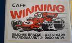 F Sticker café Winning Antwerpen Formule 1 autorally, Ophalen of Verzenden
