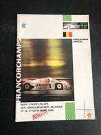 programma 1000 KM Spa Porsche 1989, Verzamelen, Ophalen of Verzenden