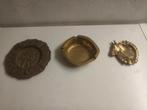 3 zware bronzen asbakjes, Antiek en Kunst, Curiosa en Brocante, Ophalen of Verzenden