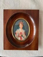 Miniatuurschilderij onder ivoor, Ophalen