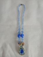 Murano glazen ketting, Handtassen en Accessoires, Kettingen, Ophalen, Zo goed als nieuw, Geel