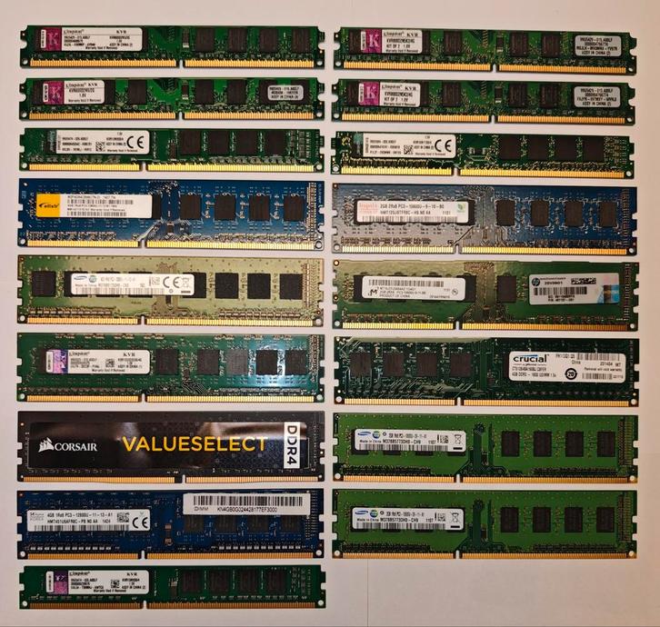 Desktop RAM geheugens DDR2, DDR3, DDR4, Computers en Software, RAM geheugen, DDR2, Ophalen of Verzenden