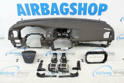 Airbag kit - Tableau de bord brun Volvo V60 S60 (2010-....), Auto-onderdelen, Dashboard en Schakelaars, Gebruikt, Ophalen of Verzenden