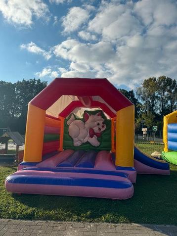 Springpoes met glijbaan | Springkasteel TE HUUR beschikbaar voor biedingen