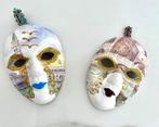 2 Venetiaanse maskers hangertjes, Ophalen of Verzenden
