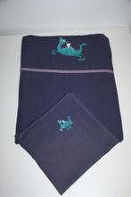 woody flanel dekbedovertrek draak blauw 1-pers + kussensloop, Garçon ou Fille, Enlèvement ou Envoi, Housse de couette, Utilisé