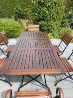 Royal Arrow teak set 6 pers met kussens!, Ophalen, Gebruikt, Stoel