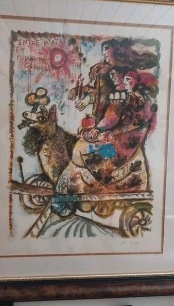 lithografie Theo Tobiasse, Antiek en Kunst, Ophalen