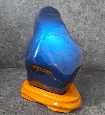 reuzen barnsteen/amber stuk gratis houten standaard 1.59KG! beschikbaar voor biedingen