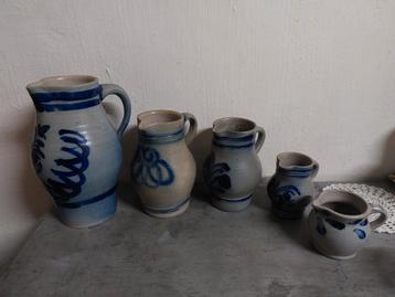 Cruches en grès (Ardennes) beschikbaar voor biedingen