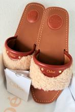 CHLOÉ LEREN LOGO SLIPPERS, BRUIN,  ORIGINEEL‼️💖💖💖, Kleding | Dames, Schoenen, Slippers, CHLOÉ, Bruin, Ophalen of Verzenden