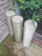 Palissander paaltjes in beton,3 stuks., Tuin en Terras, Ophalen, Gebruikt