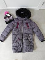 Winterjas  meisje 134-140 + nieuwe muts, Enlèvement ou Envoi, Utilisé, Fille, Manteau