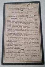 JOSEPHUS EDUARDUS KUYL PASTOOR BERTEM 1850 - 1909, Verzamelen, Bidprentjes en Rouwkaarten, Bidprentje, Ophalen of Verzenden