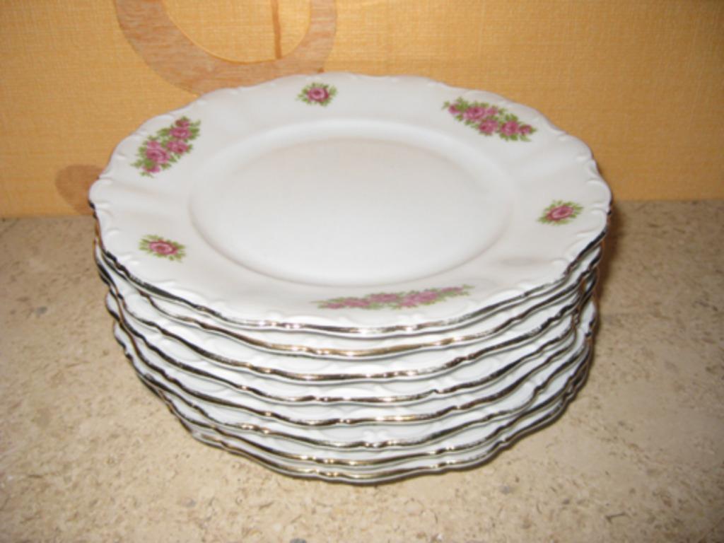 8 borden doormeter 17 cm, Antiek en Kunst, Ophalen of Verzenden