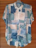 Chemisier à manches courtes doté d'un très bel imprimé - T40, Enlèvement, Porté, Taille 38/40 (M), Bleu