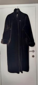 bruine Teddy jas, lang, oversized, maat 40, Ophalen, Gedragen, Maat 38/40 (M)