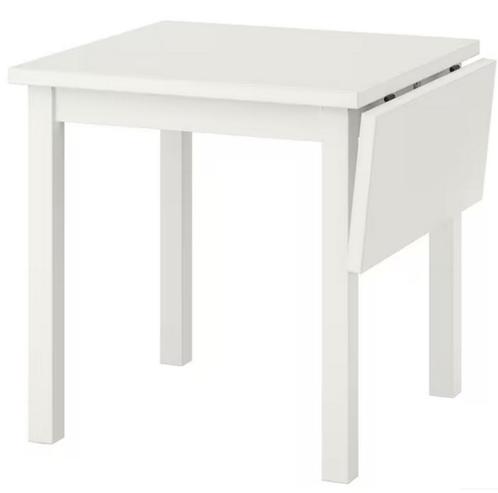 IKEA NORDVIKEN klaptafel – wit – 74/104x74 cm – in zeer goed, Huis en Inrichting, Tafels | Kaptafels, Zo goed als nieuw, Minder dan 100 cm
