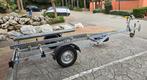 Trailer voor boot in uitstekende staat. Met reservewiel, Ophalen, Minder dan 1500 kg, Gebruikt, Overige typen
