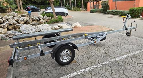 Trailer voor boot in uitstekende staat. Met reservewiel, Watersport en Boten, Boottrailers, Gebruikt, Overige typen, Minder dan 1500 kg
