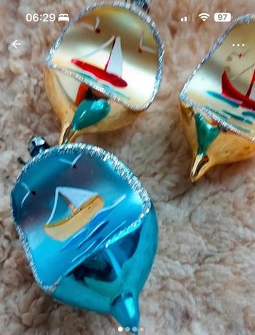 Vintage kerstballen, stukprijs  beschikbaar voor biedingen