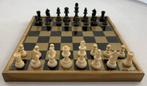 Jeu d'échecs, échiquier pliable, pièces d'échecs en bois, 27, Utilisé, Enlèvement ou Envoi
