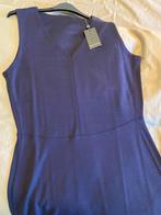 Nieuw getailleerd kleedje donkerblauw met V-hals, Taille 38/40 (M), Bleu, Sous le genou, Enlèvement ou Envoi