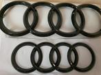 Audi grill en koffer logo's glans zwart A3 A4 A5 A6 A7 Q3 Q5, Ophalen of Verzenden, Nieuw, Audi